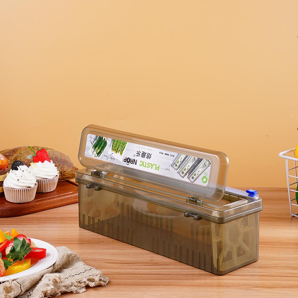 Kitchen Uncle - プラスチックラップディスペンサー クリングフィルムカッター キッチン フードラップカッター ディスペンサー オーガナイザー