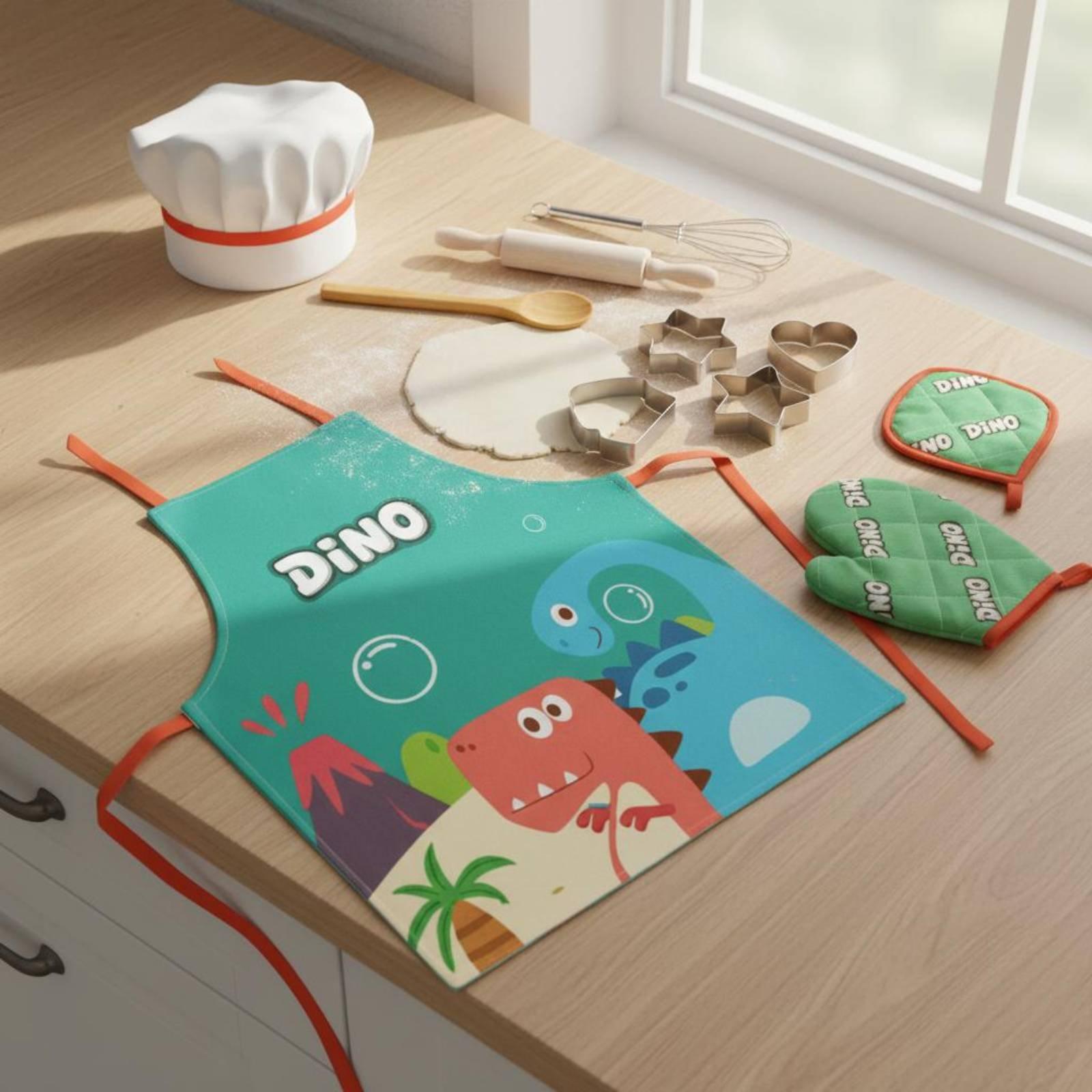 子供向けの11点セットのキッチンごっこ遊びセット。シェフエプ - Kitchen Kids Baking Set のレビューと価格
