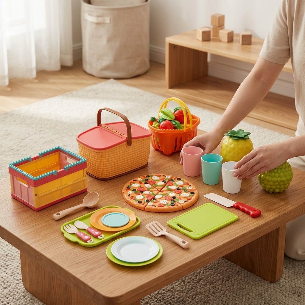 2026年版 モンテッソーリ ごっこ遊び用食品おもちゃ 1個 - Kitchen Kids Baking Set のレビューと価格