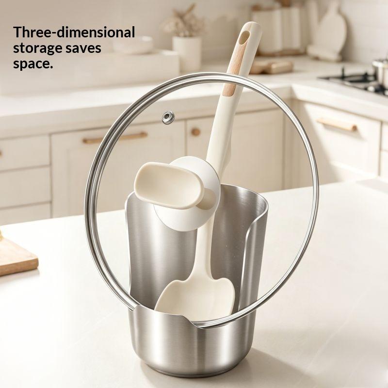2-in-1ステンレス製スプーン置き兼鍋蓋スタンド。BPAフ - Kitchen Baking Rack のレビューと価格