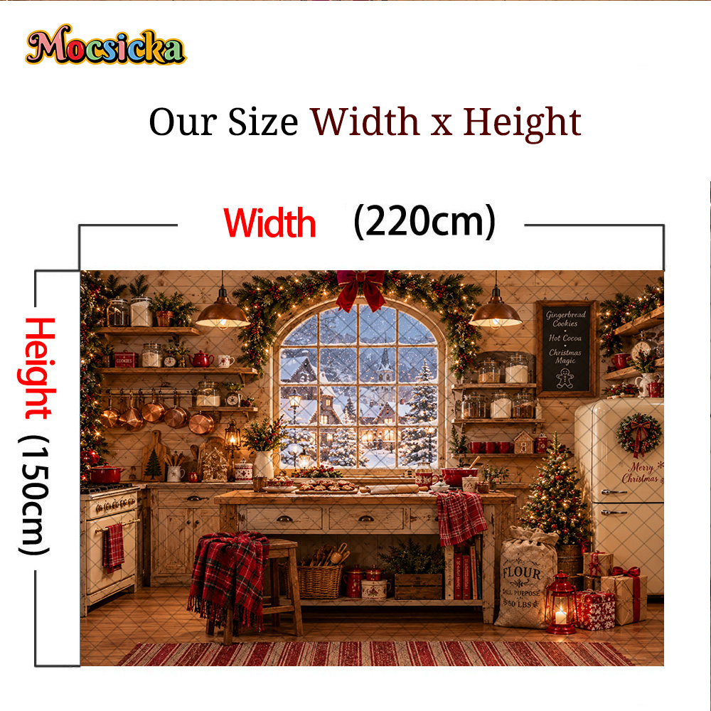 モクシッカの素朴なクリスマス風景、キッチン、ジンジャーブレッ - Kitchen Baking Background のレビューと価格