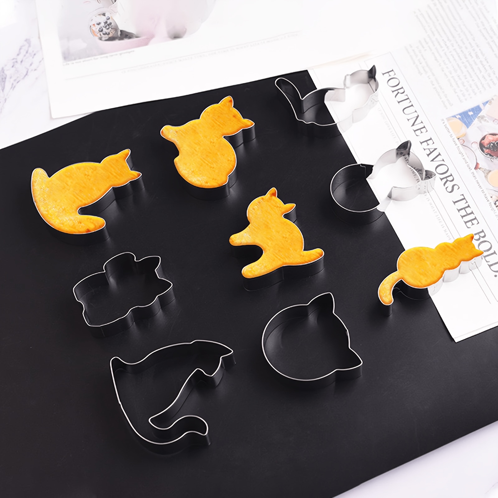 9個入りクッキー型セット。食品グレードのステンレス製。かわい - Baking Kitchen Set のレビューと価格