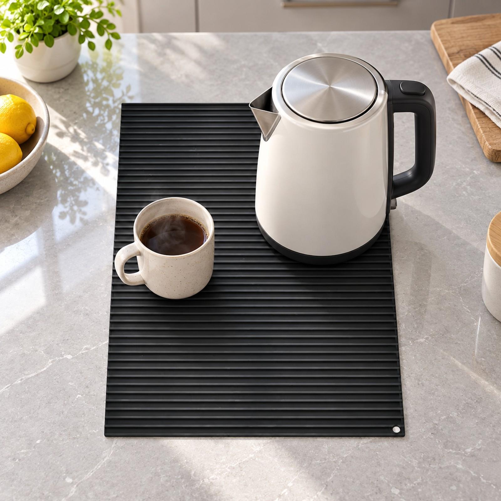 耐熱シリコン製キッチンマット。表面に凹凸加工を施し、カウンタ - Kitchen Baking Rack のレビューと価格