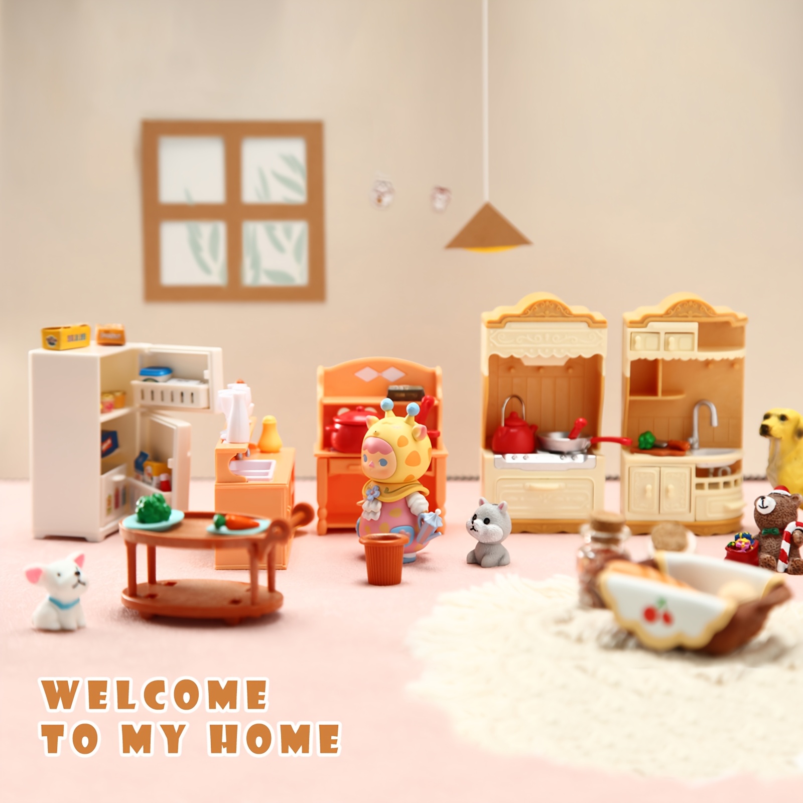 1:12スケールのドールハウス用ミニチュア家具セット。ミニチ - Kitchen Uncle のレビューと価格