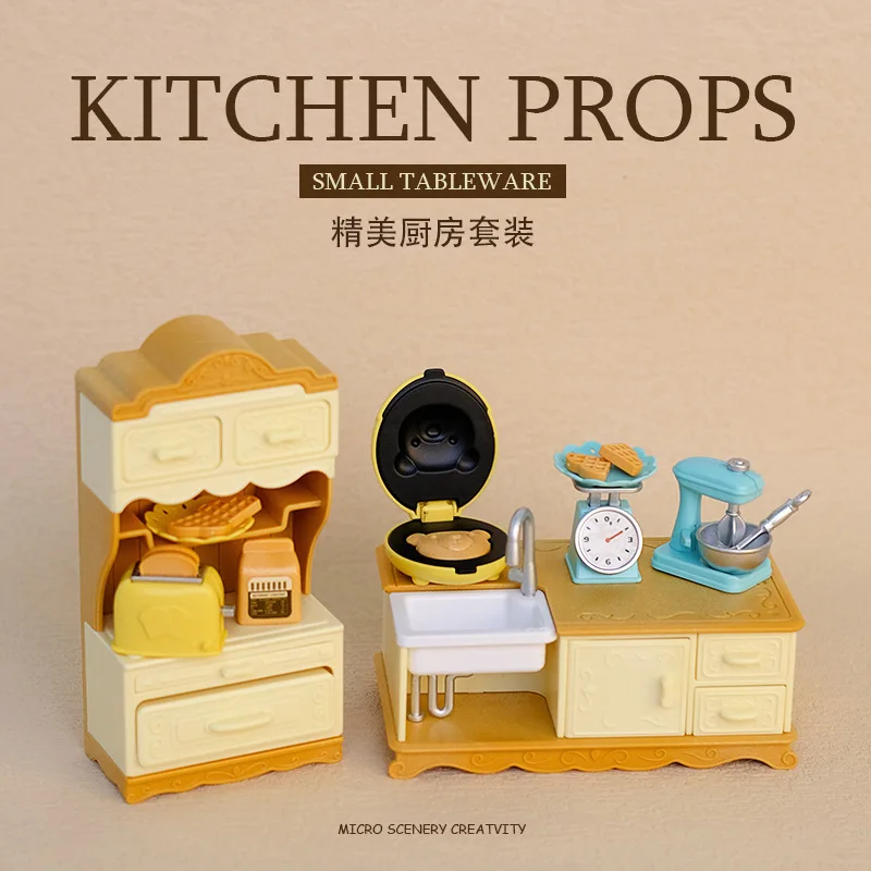 1:12スケールのドールハウス用ミニチュア家具セット。ミニチ - Kitchen Uncle のレビューと価格