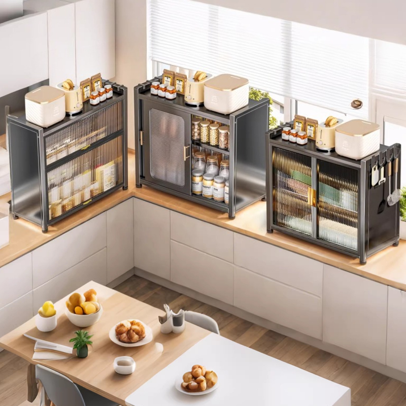 ステンレス製キッチン スパイスラック、防塵カウンタートップ棚 - Kitchen Baking Rack のレビューと価格