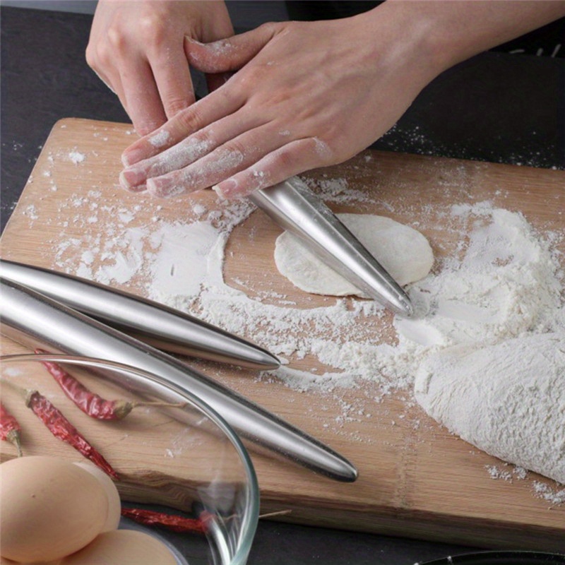 1Pc ステンレス鋼ローリングピンキッチン用品生地ローラーベ - Kitchen Roller Baking のレビューと価格