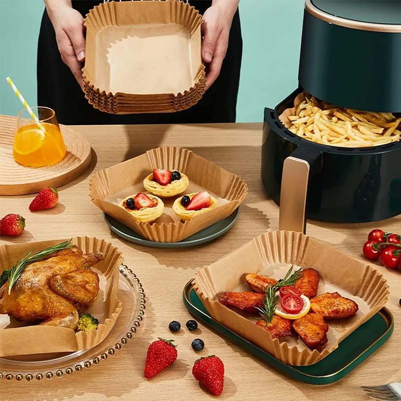 エアフライヤー用使い捨てベーキングペーパー、焦げ付き防止マッ - Baking Kitchen Set のレビューと価格