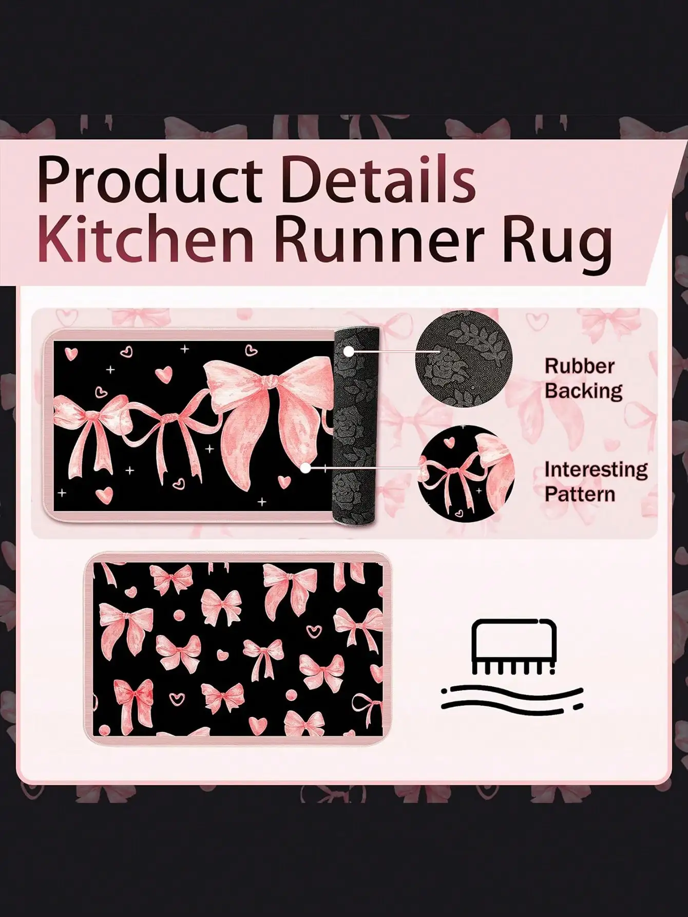 ピンクのリボンが付いたキッチングッズ10点セット。内容：食器 - Baking Kitchen Set のレビューと価格