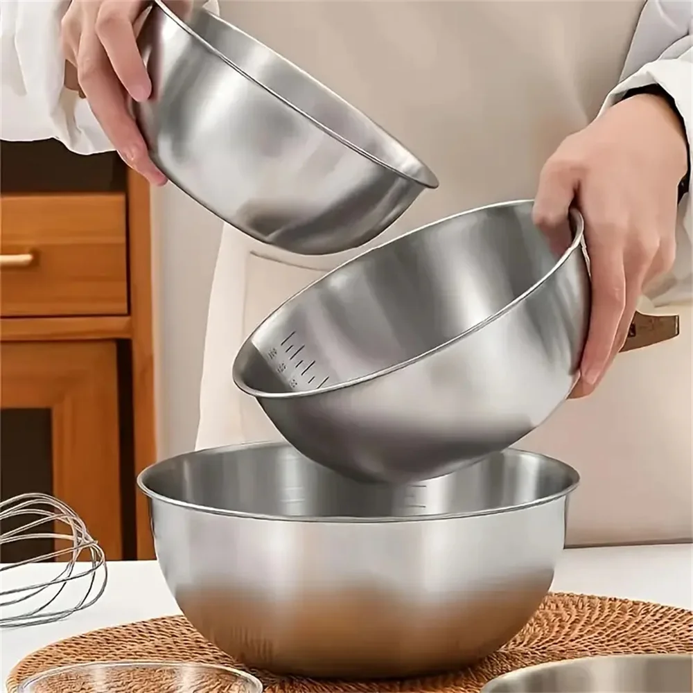 1～3個のステンレス製ボウルセット、計量機能付き、調理、ベー - Baking Kitchen Set のレビューと価格
