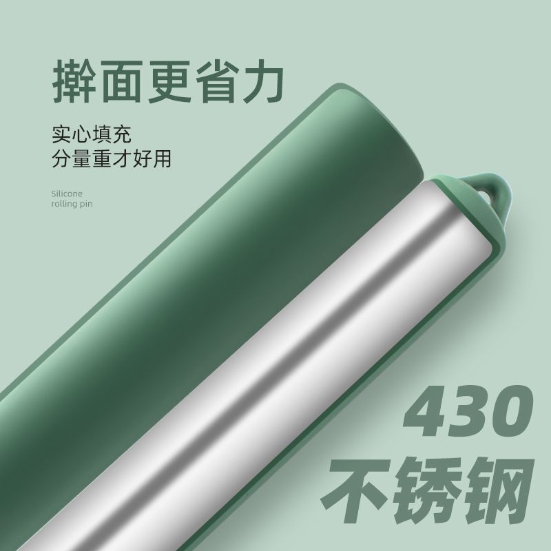 食品グレードのシリコン製麺棒。焦げ付き防止加工が施されており - Kitchen Roller Baking のレビューと価格